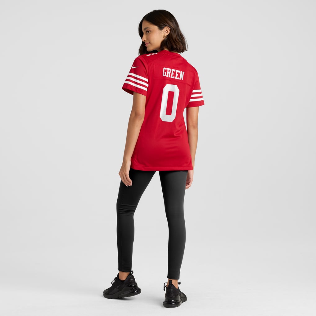 Women's San Francisco 49ers Renardo Green Scarlet Team Game Jersey