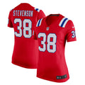 Women's New England Patriots Rhamondre Stevenson Red Team Game Jersey