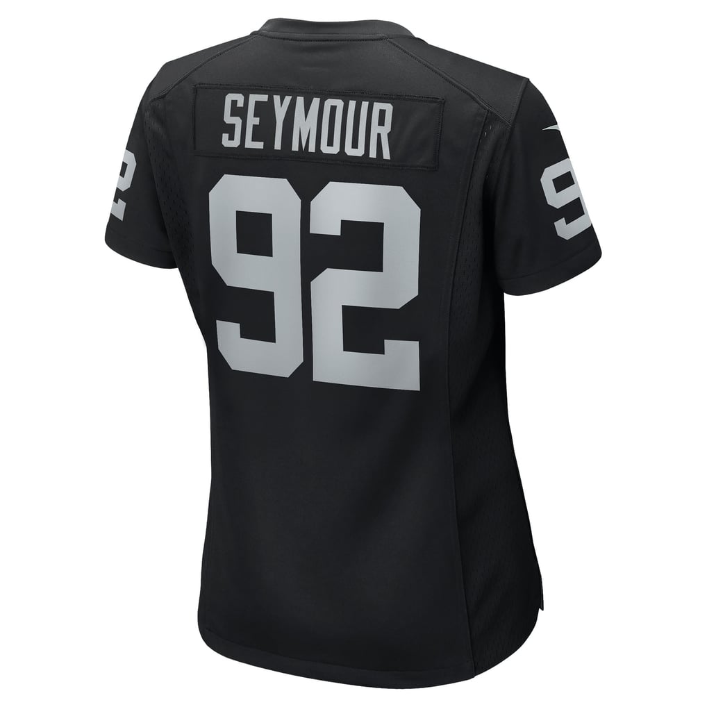 Women's Las Vegas Raiders Richard Seymour Black Retired Player Game Jersey