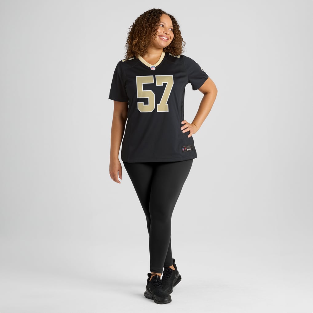 Women's New Orleans Saints Rickey Jackson Black Retired Player Jersey