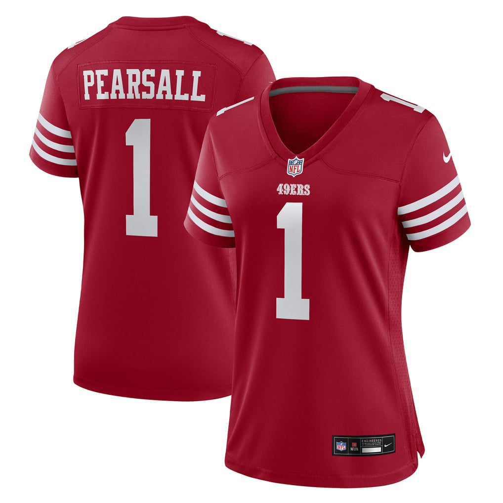 Women's San Francisco 49ers Ricky Pearsall Scarlet Team Game Jersey