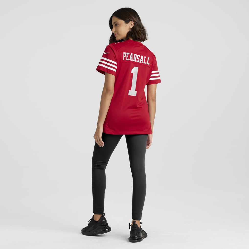 Women's San Francisco 49ers Ricky Pearsall Scarlet Team Game Jersey
