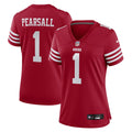 Women's San Francisco 49ers Ricky Pearsall Scarlet Team Game Jersey