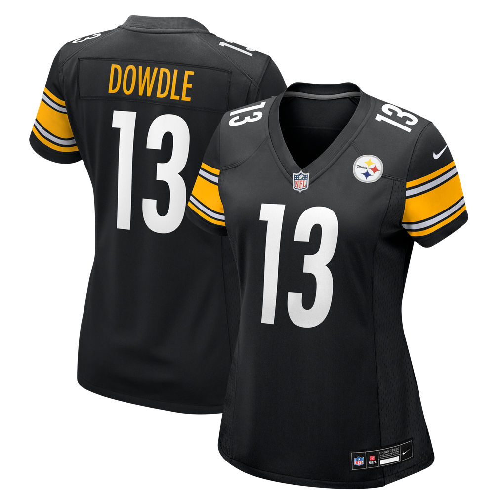 Women's Pittsburgh Steelers Rico Dowdle Black Team Game Jersey