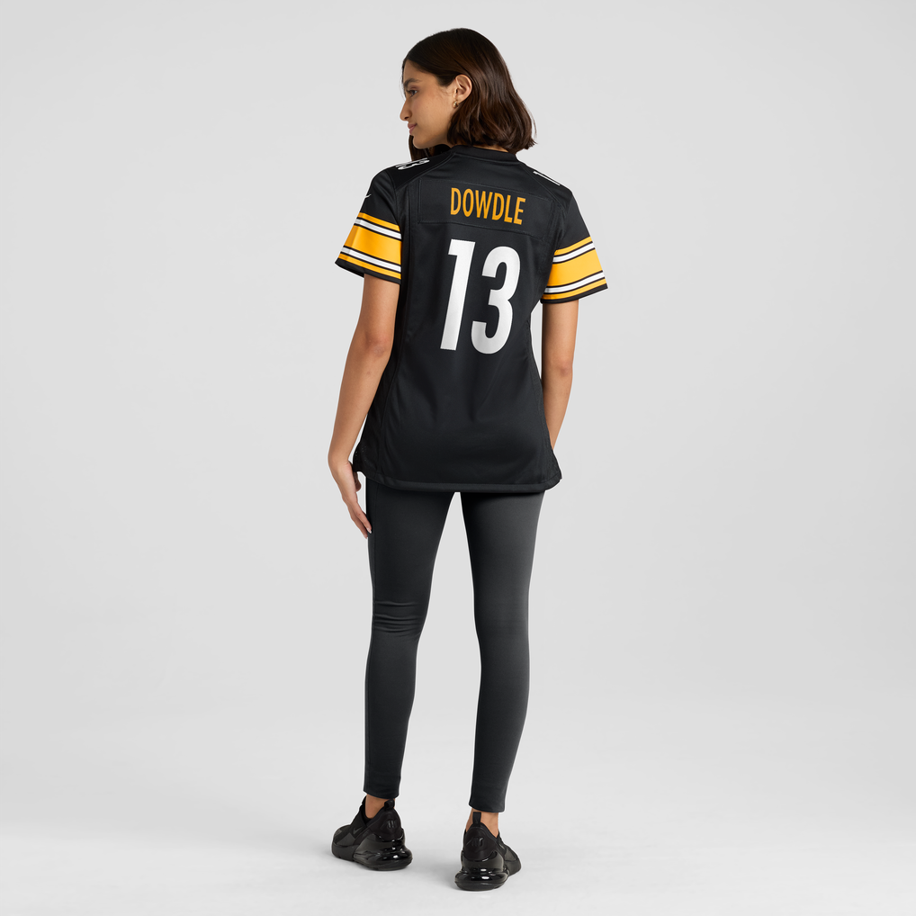Women's Pittsburgh Steelers Rico Dowdle Black Team Game Jersey