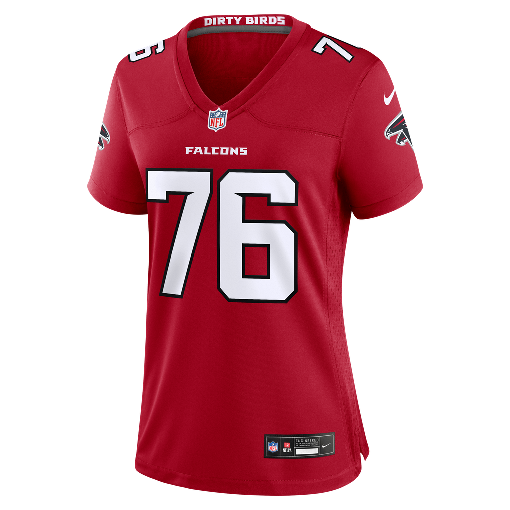 Women's Atlanta Falcons Riley Mahlman Red Team Game Jersey