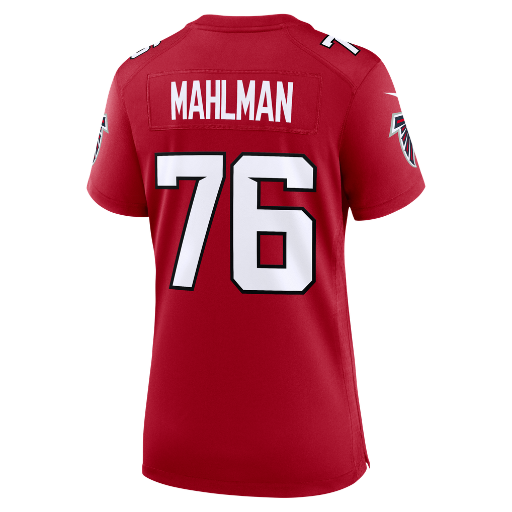 Women's Atlanta Falcons Riley Mahlman Red Team Game Jersey
