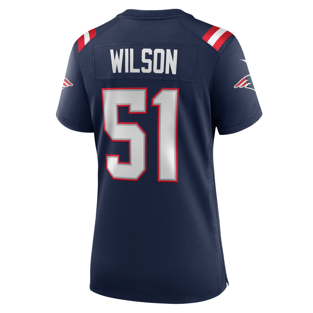 Women's New England Patriots Riley Wilson Navy Team Game Jersey