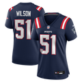 Women's New England Patriots Riley Wilson Navy Team Game Jersey
