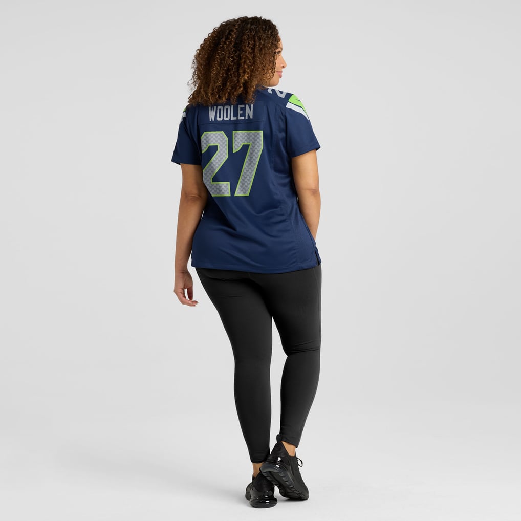 Women's Seattle Seahawks Riq Woolen College Navy Team Game Jersey