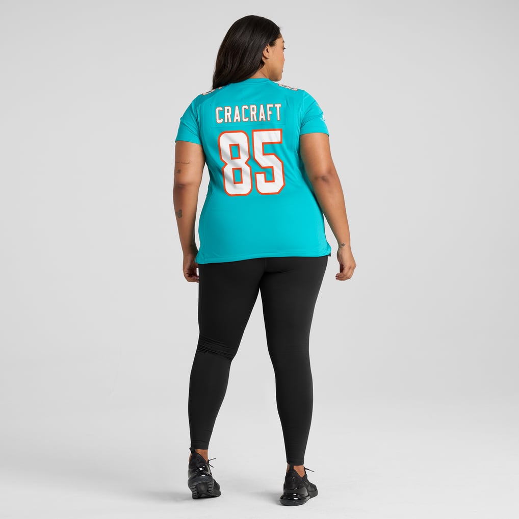 Women's Miami Dolphins River Cracraft Aqua Game Player Jersey