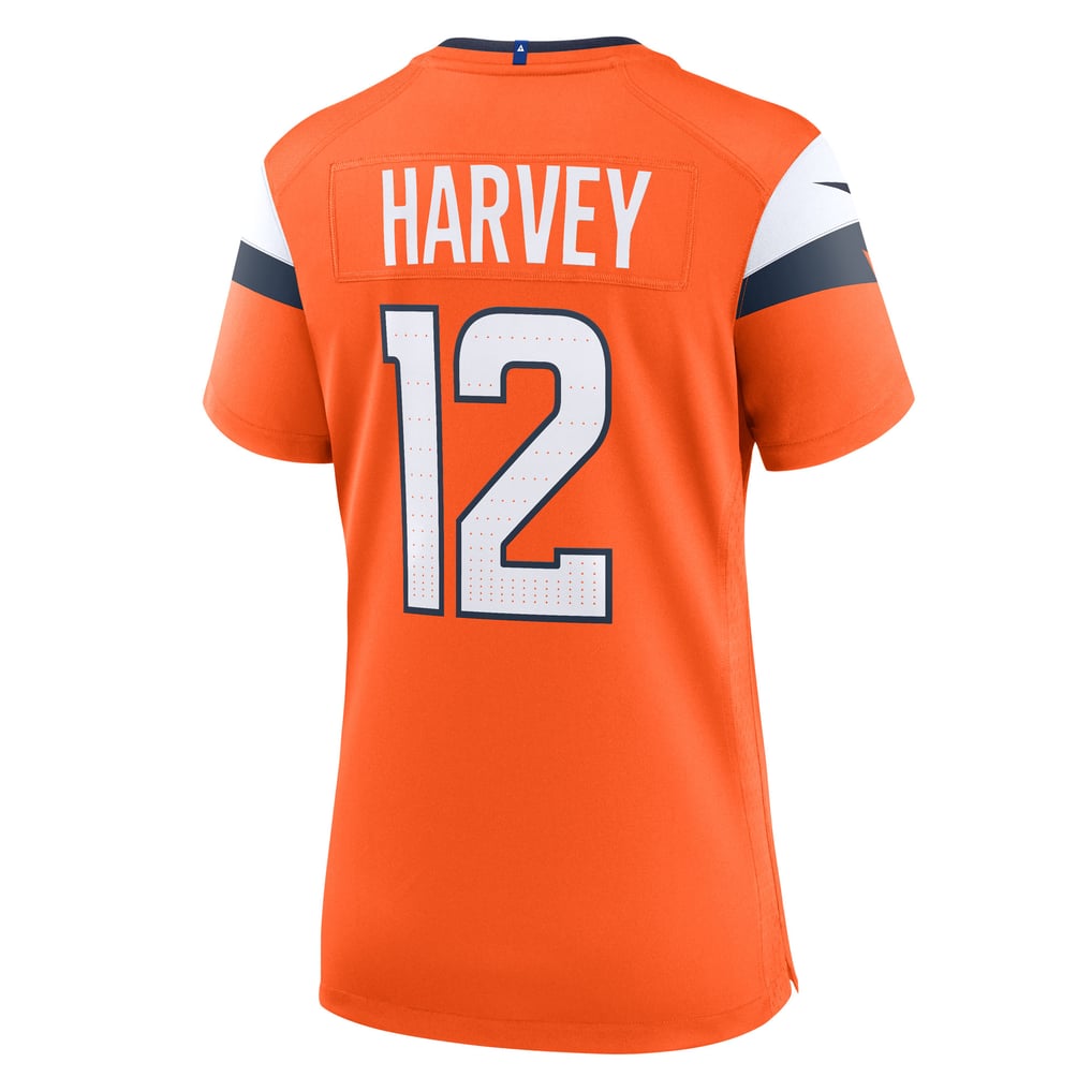 Women's Denver Broncos RJ Harvey Orange Team Game Jersey
