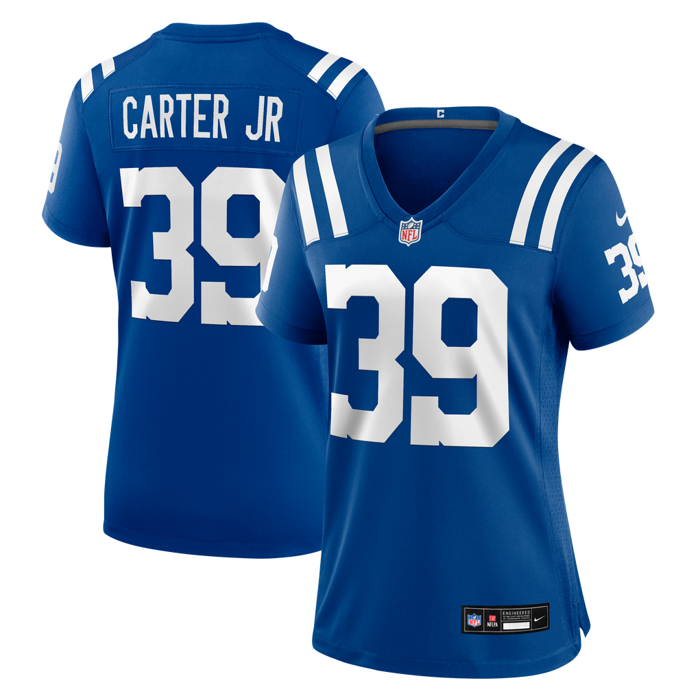 Women's Indianapolis Colts Rob Carter Jr. Royal Team Game Jersey