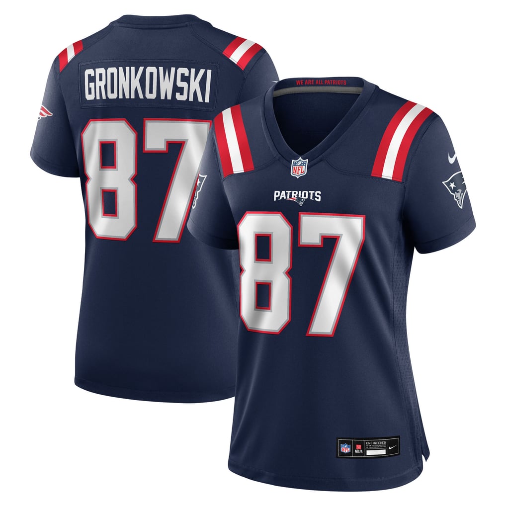 Women's New England Patriots Rob Gronkowski Navy Team Retired Player Game Jersey