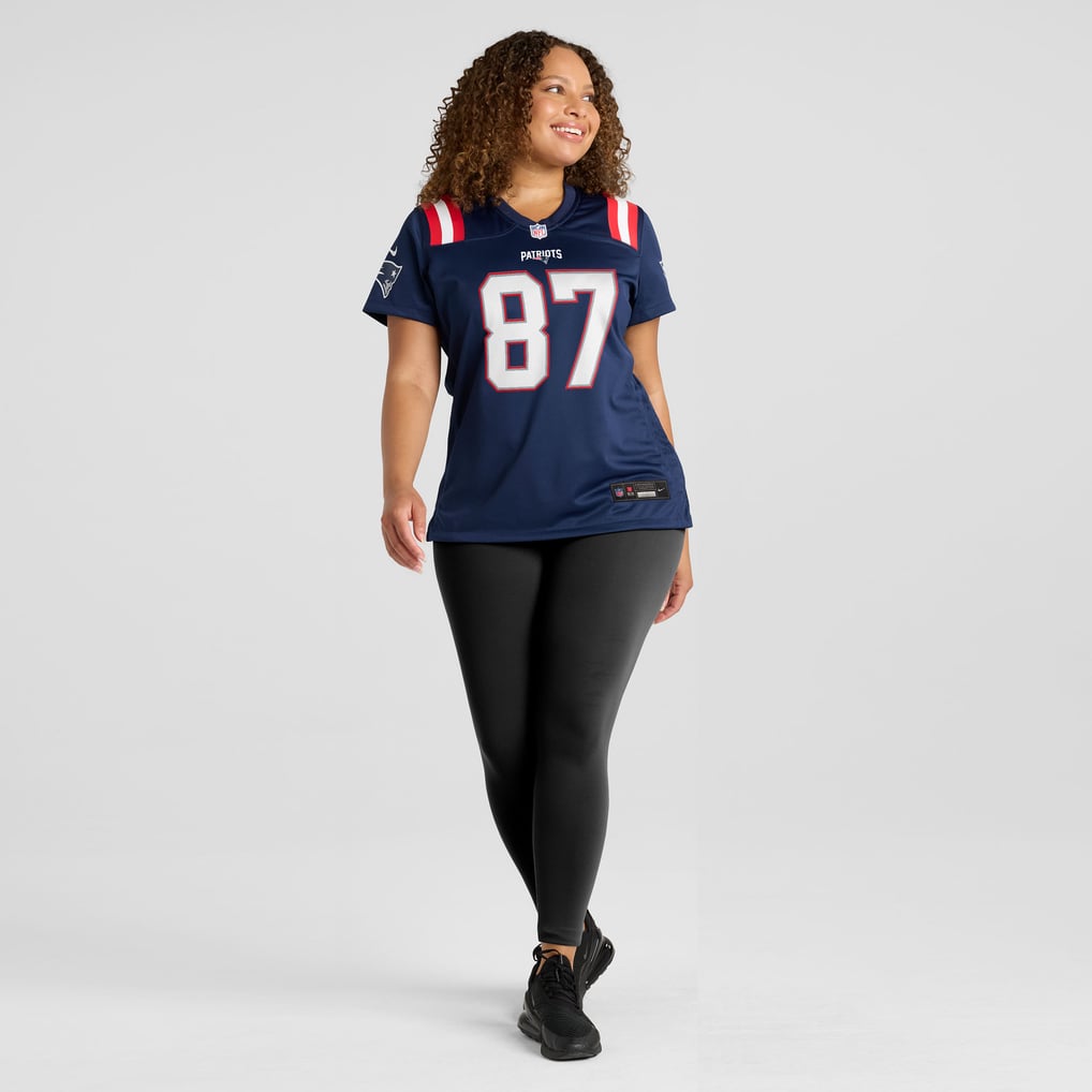 Women's New England Patriots Rob Gronkowski Navy Team Retired Player Game Jersey