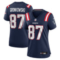 Women's New England Patriots Rob Gronkowski Navy Team Retired Player Game Jersey
