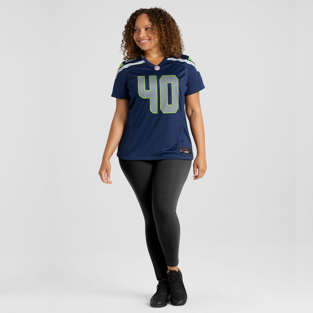 Women's Seattle Seahawks Robbie Ouzts College Navy Team Game Jersey