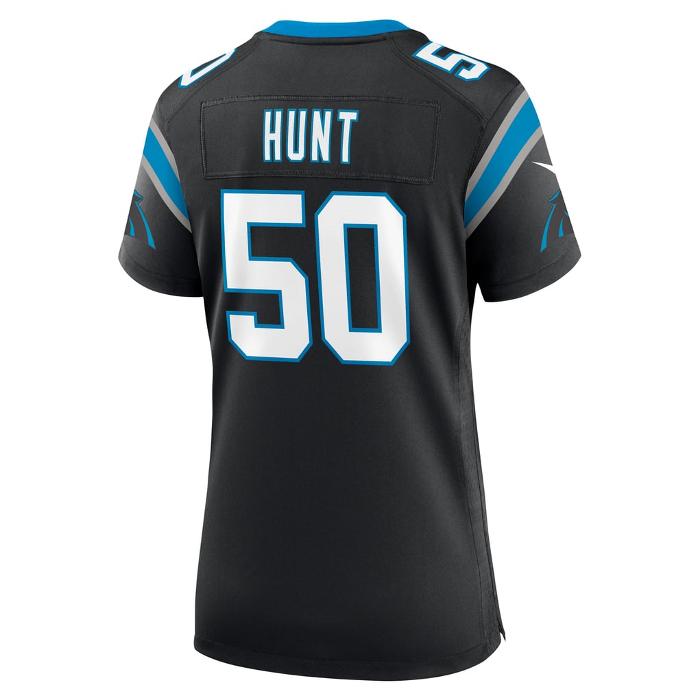Women's Carolina Panthers Robert Hunt Black Game Jersey