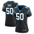 Women's Carolina Panthers Robert Hunt Black Game Jersey