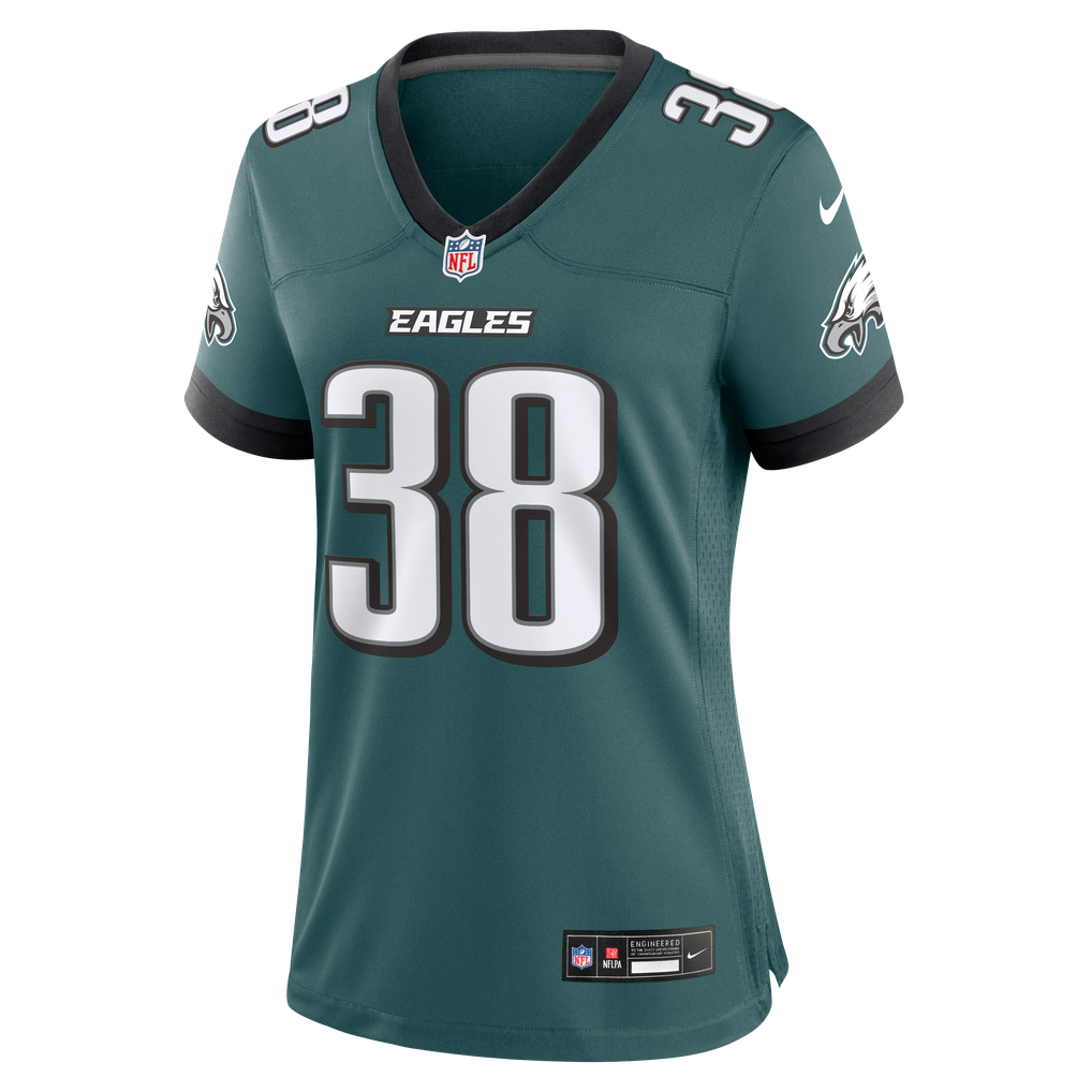 Women's Philadelphia Eagles Robert Longerbeam Midnight Green Team Game Jersey