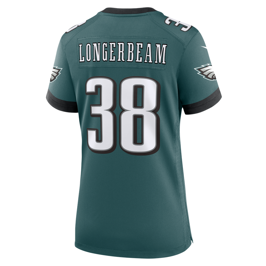 Women's Philadelphia Eagles Robert Longerbeam Midnight Green Team Game Jersey