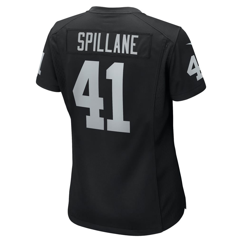 Women's Las Vegas Raiders Robert Spillane Black Game Player Jersey