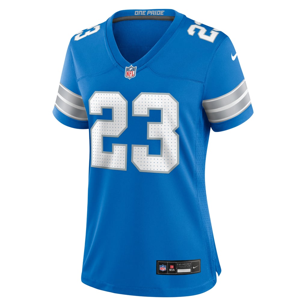 Women's Detroit Lions Rock Ya-Sin Blue Team Game Jersey