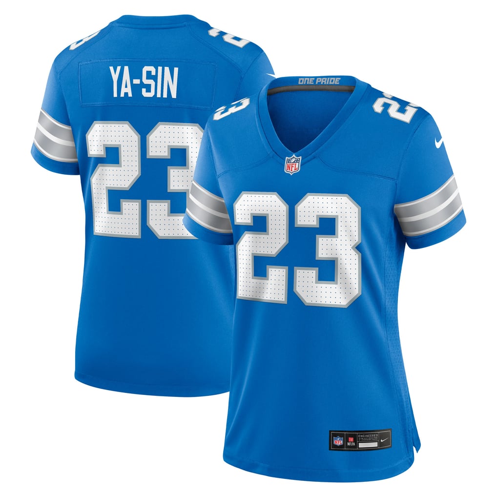 Women's Detroit Lions Rock Ya-Sin Blue Team Game Jersey