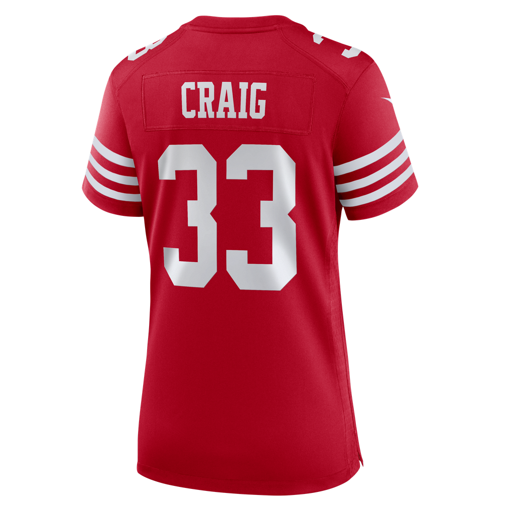 Women's San Francisco 49ers Roger Craig Scarlet Team Retired Game Jersey