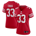 Women's San Francisco 49ers Roger Craig Scarlet Team Retired Game Jersey