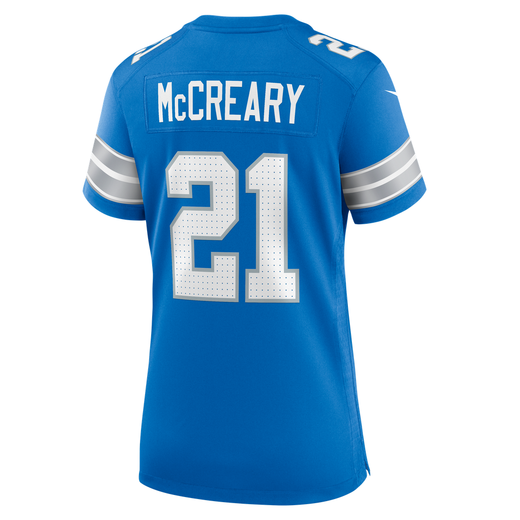 Women's Detroit Lions Roger McCreary Blue Team Game Jersey