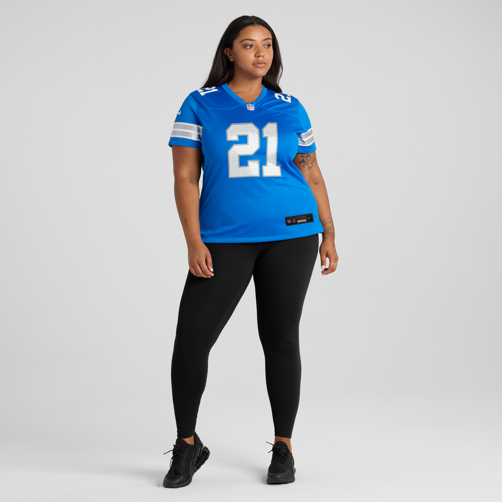 Women's Detroit Lions Roger McCreary Blue Team Game Jersey