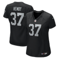Women's Las Vegas Raiders Roman Hemby Black Team Game Jersey