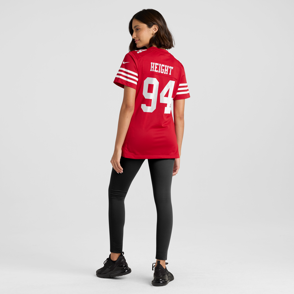 Women's San Francisco 49ers Romello Height Scarlet Team Game Jersey