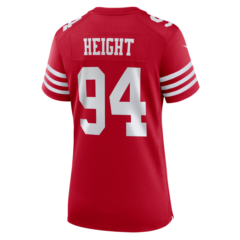 Women's San Francisco 49ers Romello Height Scarlet Team Game Jersey