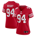 Women's San Francisco 49ers Romello Height Scarlet Team Game Jersey