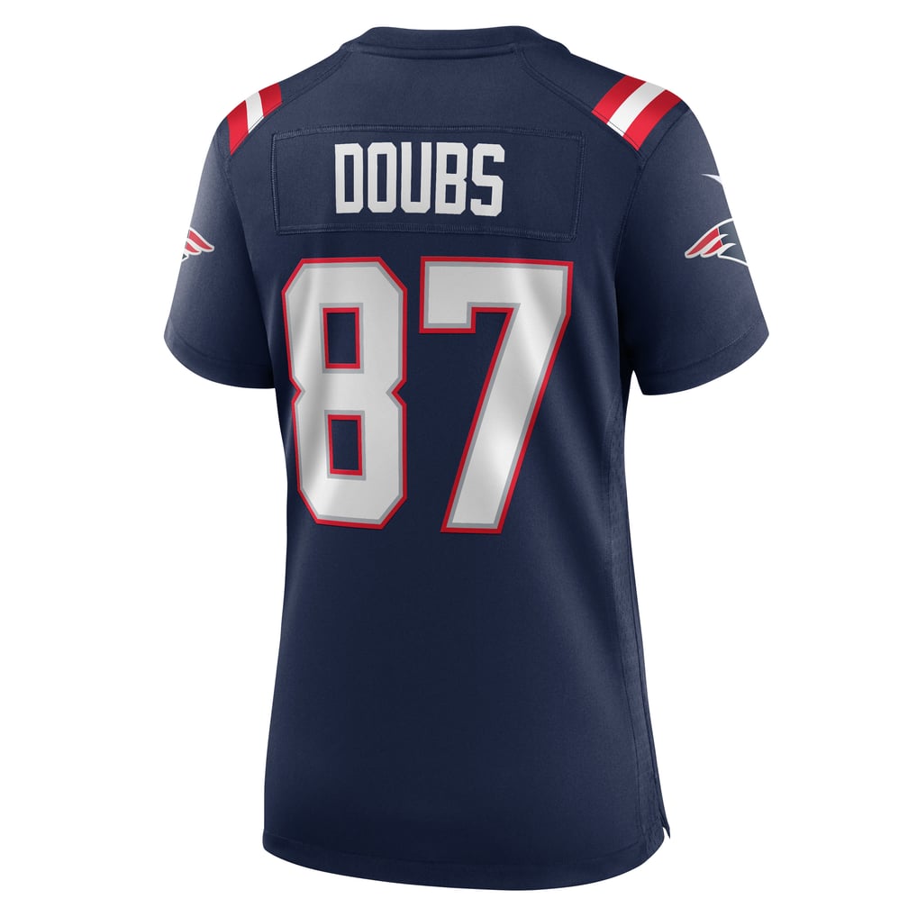 Women's New England Patriots Romeo Doubs Navy Team Game Jersey