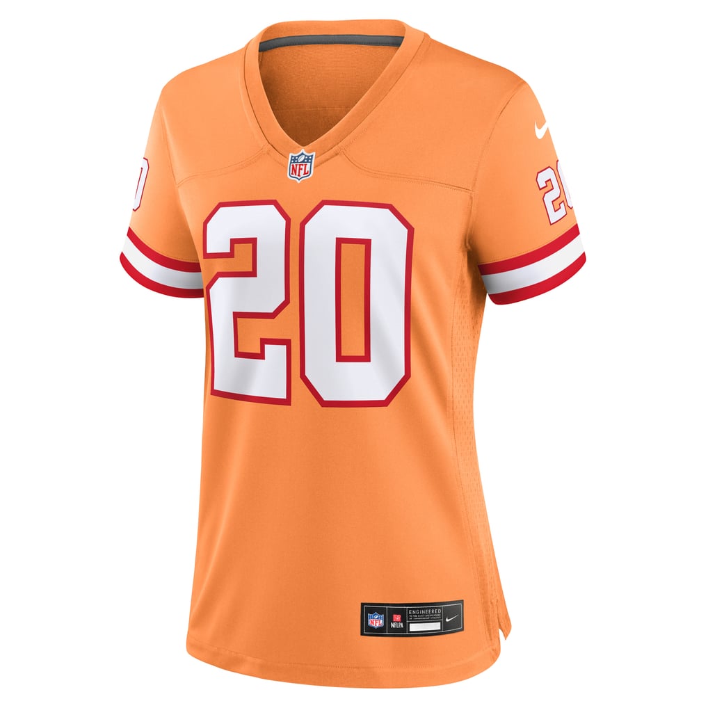 Women's Tampa Bay Buccaneers Ronde Barber Orange Throwback Game Jersey