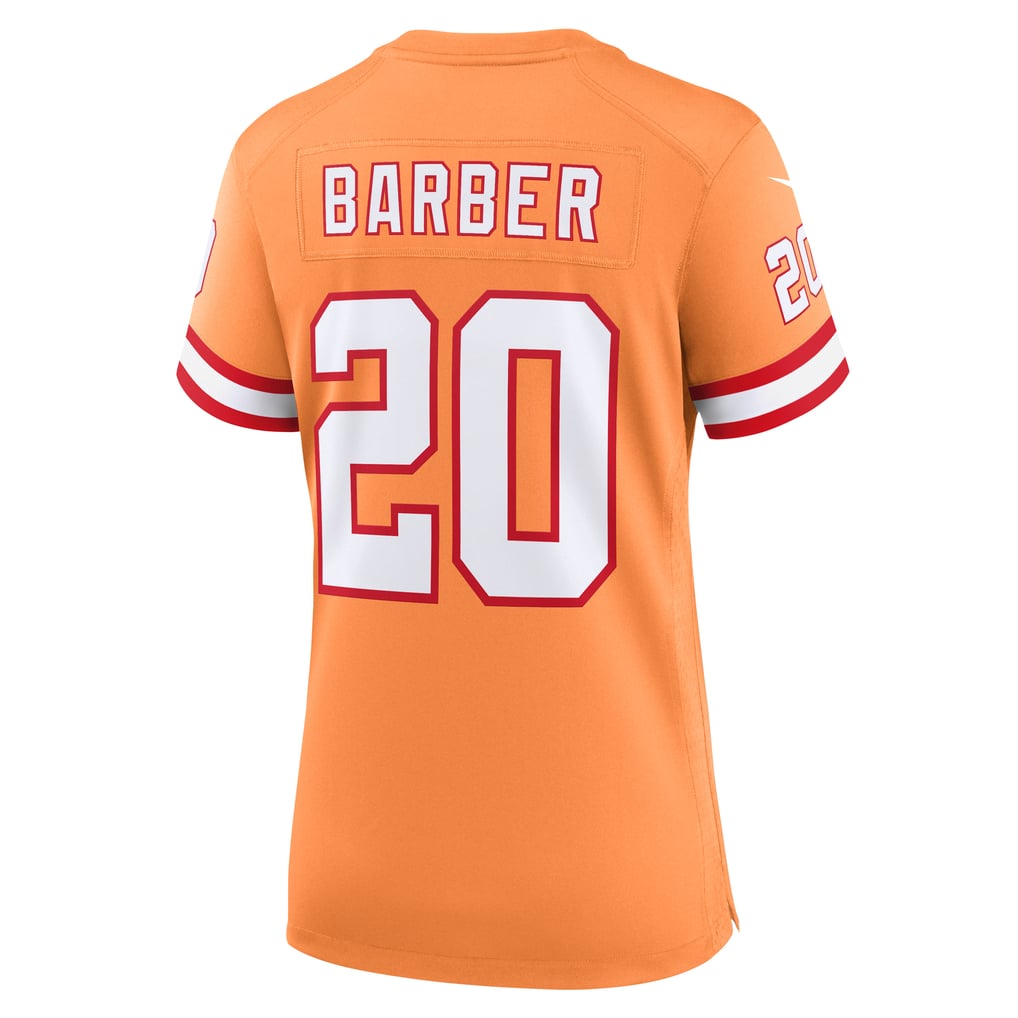 Women's Tampa Bay Buccaneers Ronde Barber Orange Throwback Game Jersey