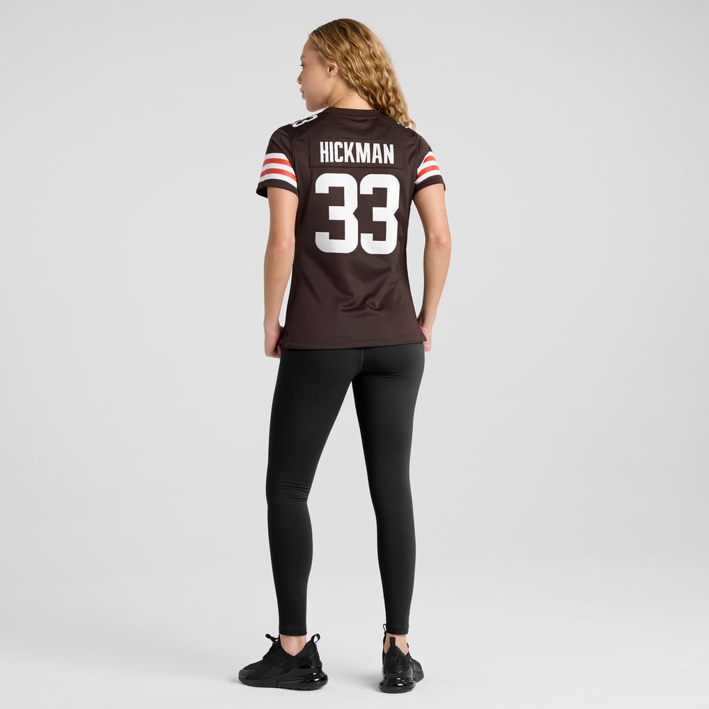 Women's Cleveland Browns Ronnie Hickman Brown Team Game Jersey