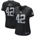 Women's Las Vegas Raiders Ronnie Lott Black Game Retired Player Jersey
