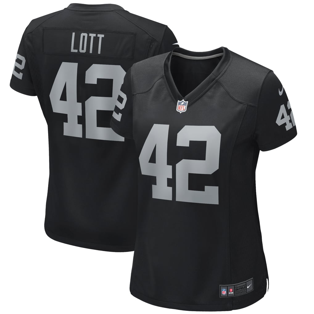 Women's Las Vegas Raiders Ronnie Lott Black Game Retired Player Jersey