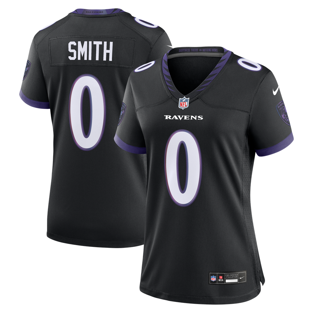 Women's Baltimore Ravens Roquan Smith Black Alternate Game Jersey