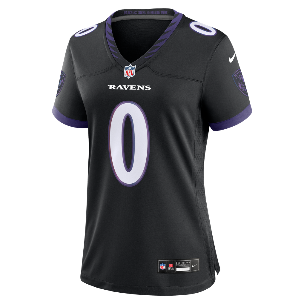 Women's Baltimore Ravens Roquan Smith Black Alternate Game Jersey