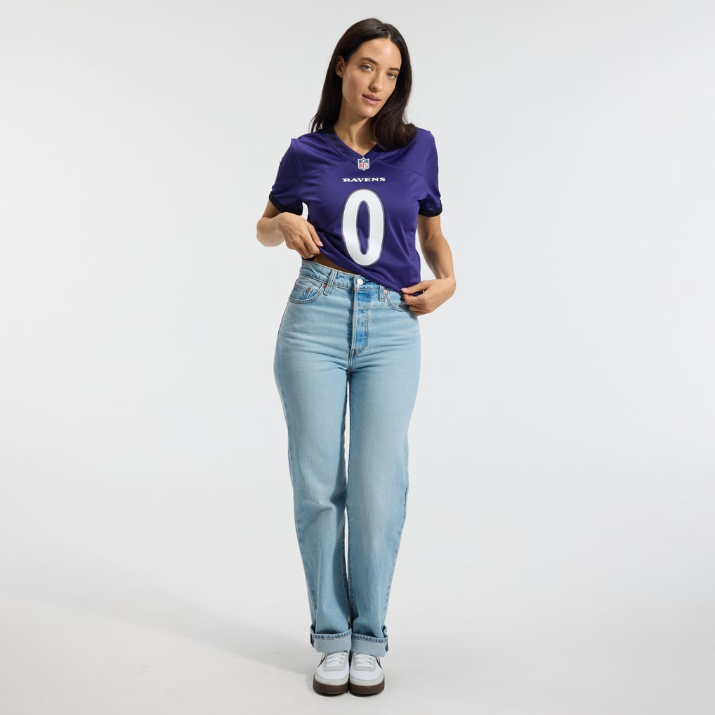 Women's Baltimore Ravens Roquan Smith Purple Team Game Jersey