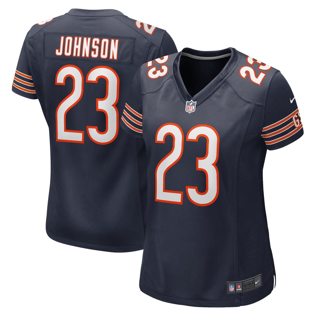 Women's Chicago Bears Roschon Johnson Navy Team Game Jersey