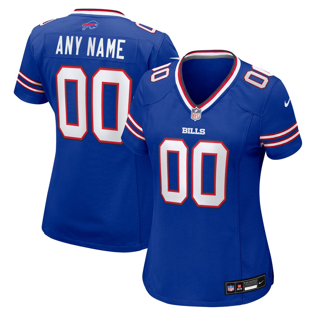 Women's Royal Buffalo Bills Custom Game Jersey
