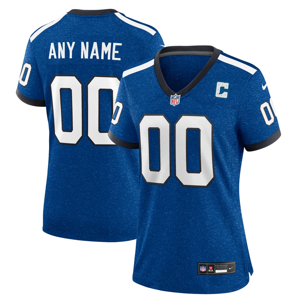 Women's Indianapolis Colts Royal Indiana Nights Alternate Custom Game Jersey