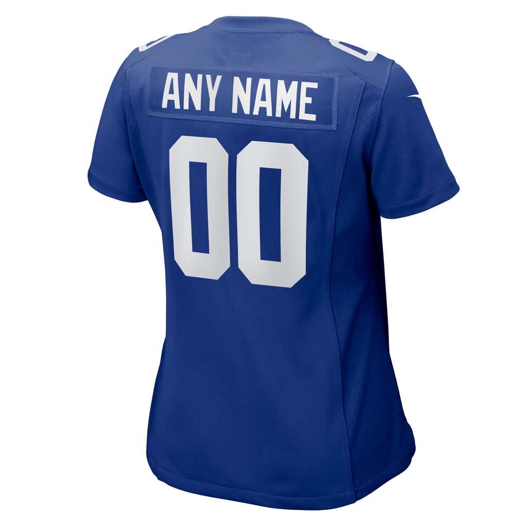 Women's Royal New York Giants Custom Jersey