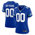 Women's Seattle Seahawks Royal Throwback Custom Jersey